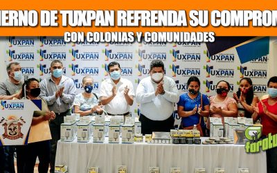 GOBIERNO DE TUXPAN REFRENDA SU COMPROMISO CON COLONIAS Y COMUNIDADES.