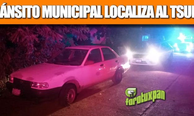 Tránsito Municipal Localiza al Tsuru robado