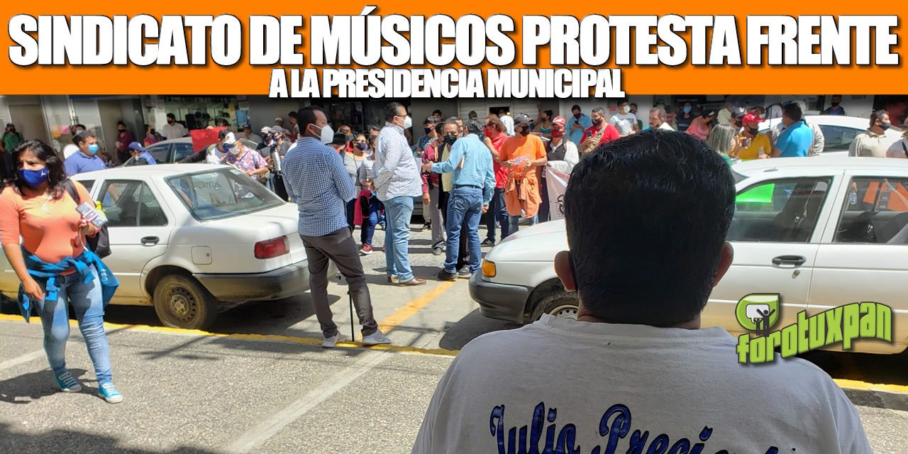 SINDICATO DE MÚSICOS Y SONIDEROS PROTESTARON FRENTE A PRESIDENCIA