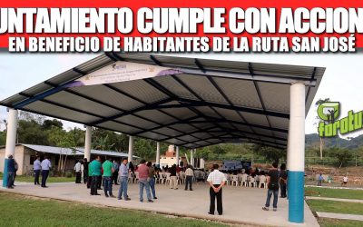 GOBIERNO DE TUXPAN CUMPLE CON ACCIONES EN BENEFICIO DE HABITANTES DE LA RUTA SAN JOSÉ