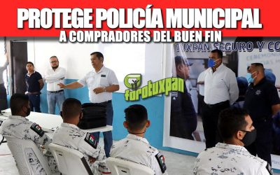 PROTEGE POLICÍA MUNICIPAL A COMPRADORES DEL BUEN FIN