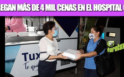 ENTREGAN MÁS DE 4 MIL CENAS EN EL HOSPITAL CIVIL