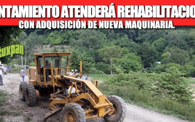 AYUNTAMIENTO ATENDERÁ REHABILITACIONES CON ADQUISICIÓN DE NUEVA MAQUINARIA.