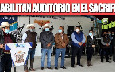 REHABILITAN AUDITORIO EN EL SACRIFICIO