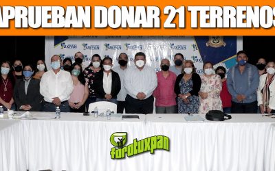 APRUEBAN DONAR 21 TERRENOS