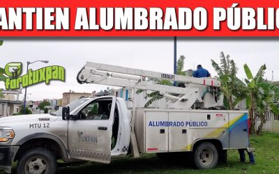 MANTENER EN BUEN ESTADO EL ALUMBRADO PÚBLICO ES PRIORIDAD DEL GOBIERNO DE TUXPAN