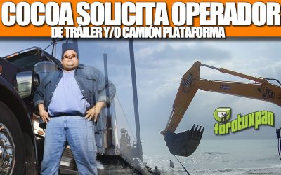 COCOA SOLICITA OPERADOR DE TRÁILER Y/O CAMIÓN PLATAFORMA