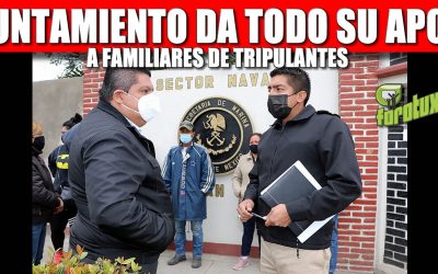 GOBIERNO DE TUXPAN DA TODO SU APOYO A FAMILIARES DE TRIPULANTES DE BARCO ATUNERO QUE NAUFRAGÓ