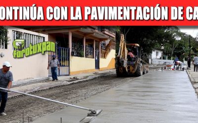 AYUNTAMIENTO CONTINÚA CON LA PAVIMENTACIÓN DE CALLES EN COLONIAS DE TUXPAN