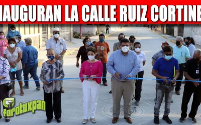 GOBIERNO DE TUXPAN DA RESULTADOS POSITIVOS; INAUGURA LA PAVIMENTACIÓN DE LA CALLE RUIZ CORTINES