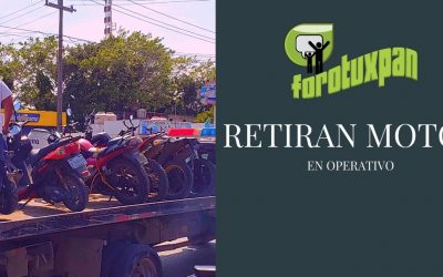 RETIRAN MOTOS EN OPERATIVO