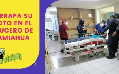 Derrapa su moto en el Crucero de Tamiahua