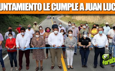 GOBIERNO DE TUXPAN LE CUMPLE A MÁS DE 350 FAMILIAS, CON OBRA DE ASFALTADO A JUAN LUCAS