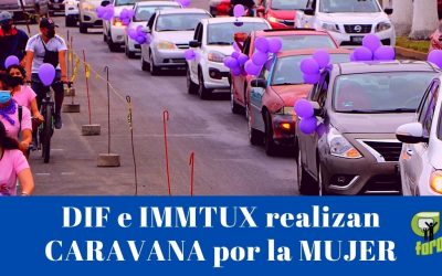 DIF e IMMTUX realizan exitosa Caravana por la Mujer