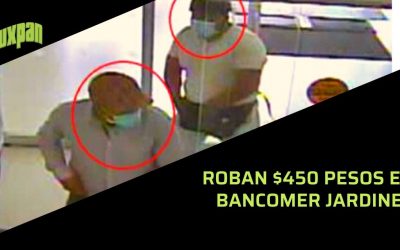 Roban $450 pesos en BANCOMER JARDINES