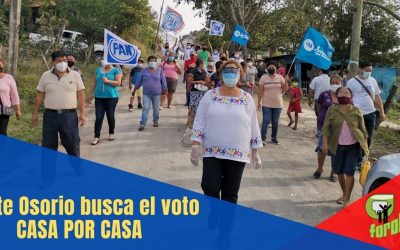 MAYTE OSORIO EN BUSCA DEL VOTO CASA POR CASA
