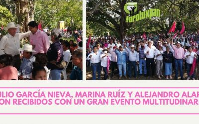 BRAULIO GARCÍA NIEVA, MARINA RUÍZ Y ALEJANDRO ALARCÓN, SON RECIBIDOS CON UN GRAN EVENTO MULTITUDINARIO.