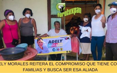 ADELY MORALES REITERA EL COMPROMISO QUE TIENE CON LAS FAMILIAS Y BUSCA SER ESA ALIADA