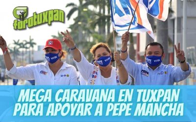 MEGA CARAVANA EN TUXPAN PARA APOYAR A PEPE MANCHA