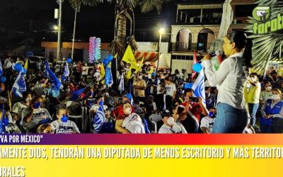 «PRIMERAMENTE DIOS, TENDRÁN UNA DIPUTADA DE MENOS ESCRITORIO Y MÁS TERRITORIO»; ADELY MORALES