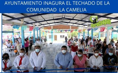 AYUNTAMIENTO INAGURA EL TECHADO DE LA COMUNIDAD  LA CAMELIA
