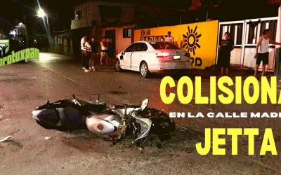 MOTO CONTRA JETTA en Madero
