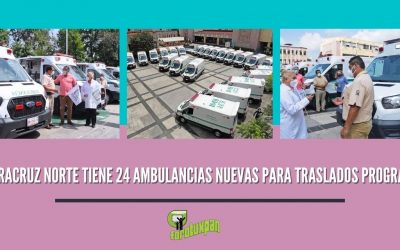 IMSS VERACRUZ NORTE TIENE 24 AMBULANCIAS NUEVAS PARA TRASLADOS PROGRAMADOS
