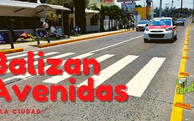 TRANSITO MUNICIPAL BALIZA AVENIDAS DE LA CIUDAD