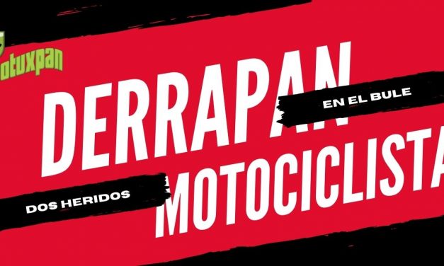 Se derrapan motociclistas