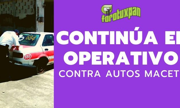 Continúa Tránsito Municipal el operativo contra AUTOS MACETA