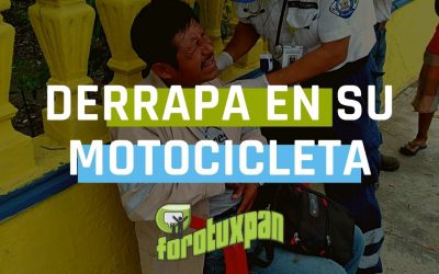 Derrapa su moto EN LA OCHOA