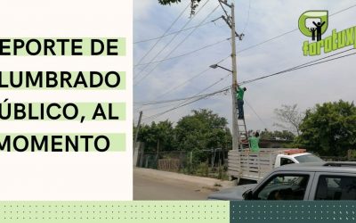 REPORTE DE ALUMBRADO PÚBLICO, AL MOMENTO