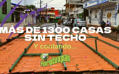 Más de 1300 casas sin TECHO