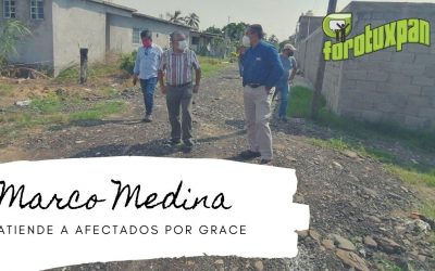 Marco Medina atiende a AFECTADOS POR GRACE