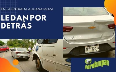 LE DAN POR DETRÁS EN LA ENTRADA A JUANA MOZA
