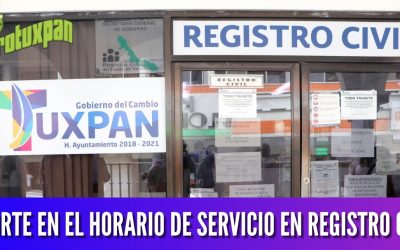 RECORTE EN EL HORARIO DE SERVICIO EN REGISTRO CIVIL