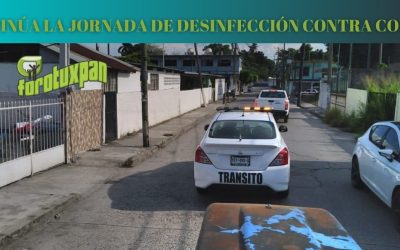 CONTINÚA LA JORNADA DE DESINFECCIÓN CONTRA COVID19