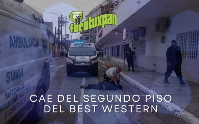 Cae del segundo piso y se rompe la cabeza