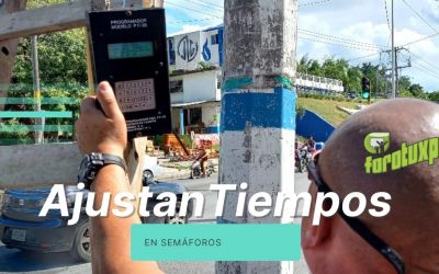 Ajustan tiempos en SEMÁFOROS