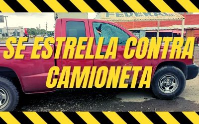 Motociclista Se estrella contra CAMIONETA
