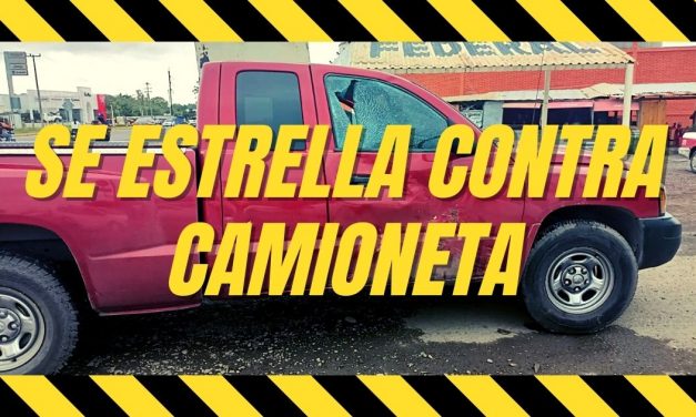 Motociclista Se estrella contra CAMIONETA