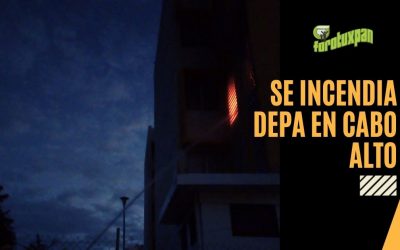 SE INCENDIA DEPA EN CABO ALTO