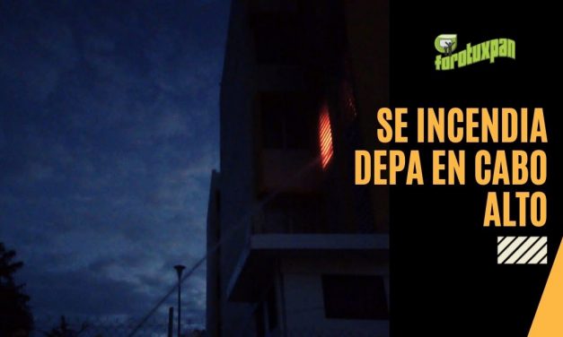 SE INCENDIA DEPA EN CABO ALTO