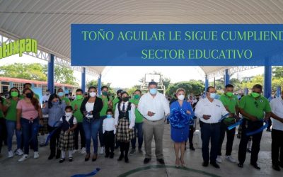 TOÑO AGUILAR LE SIGUE CUMPLIENDO AL SECTOR EDUCATIVO
