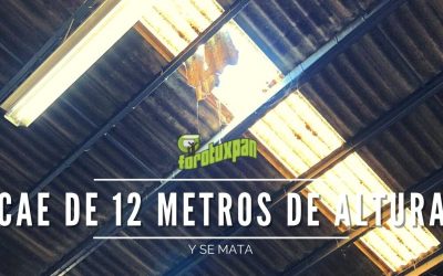 Cae de 12 metros de altura y se mata