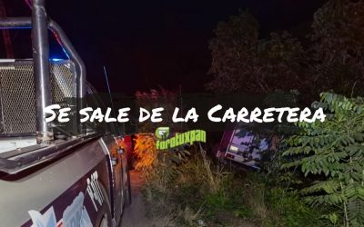 Se sale de la carretera rumbo a COBOS