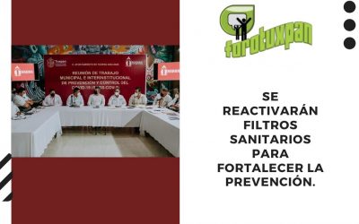 SE REACTIVARÁN FILTROS SANITARIOS PARA FORTALECER LA PREVENCIÓN