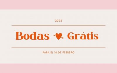 Bodas grátis para el 14 de Febrero