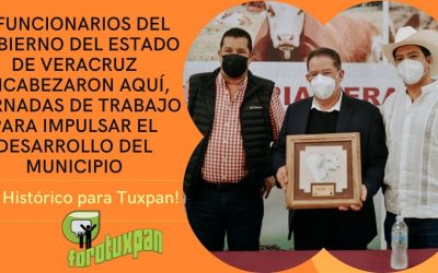 3 Funcionarios Del Gobierno Del Estado De Veracruz Encabezaron Aquí, Jornadas De Trabajo Para Impulsar El Desarrollo Del Municipio