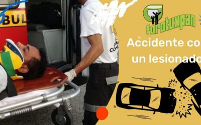 Accidente con un lesionado